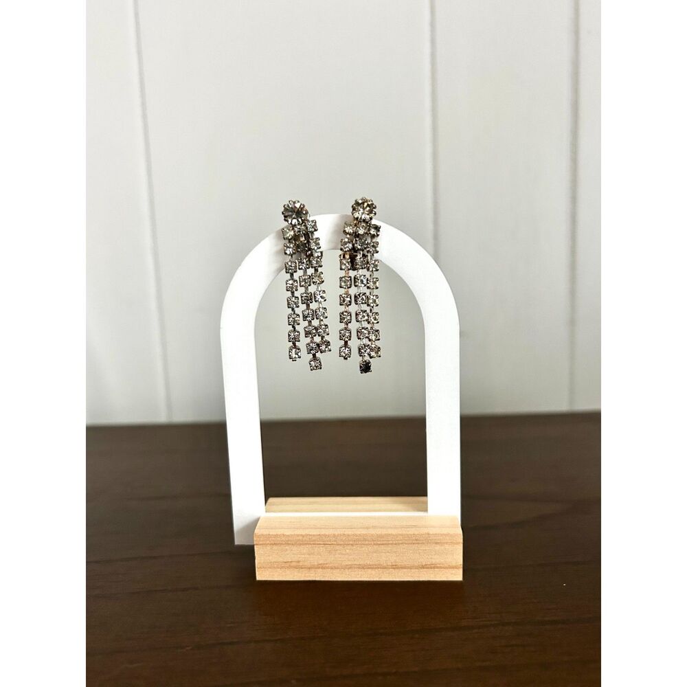 Vintage Waterfall Chandelier Clip On Earrings